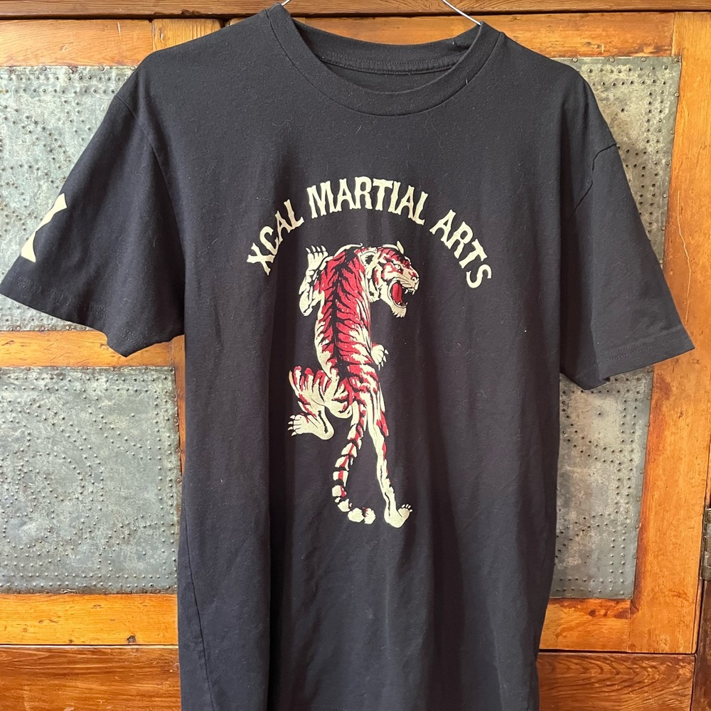 Xcal martial arts T-shirt; size medium
